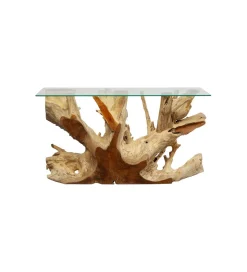 KARE Konsola ROOTS 150 cm drewno teak naturalna