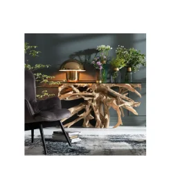 KARE Konsola ROOTS 150 cm drewno teak naturalna