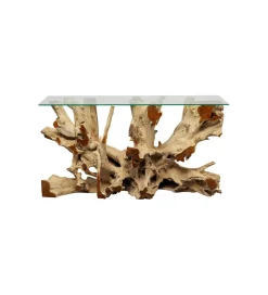 KARE Konsola ROOTS 150 cm drewno teak naturalna
