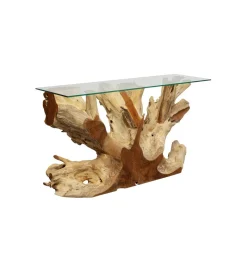 KARE Konsola ROOTS 150 cm drewno teak naturalna