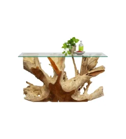 KARE Konsola ROOTS 150 cm drewno teak naturalna