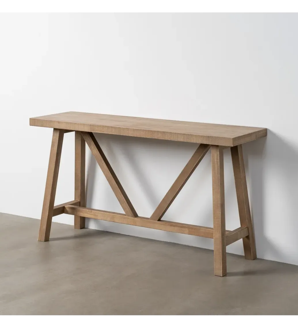 Zona-Design Konsola RUBBERY 140 cm drewno kauczuk naturalne