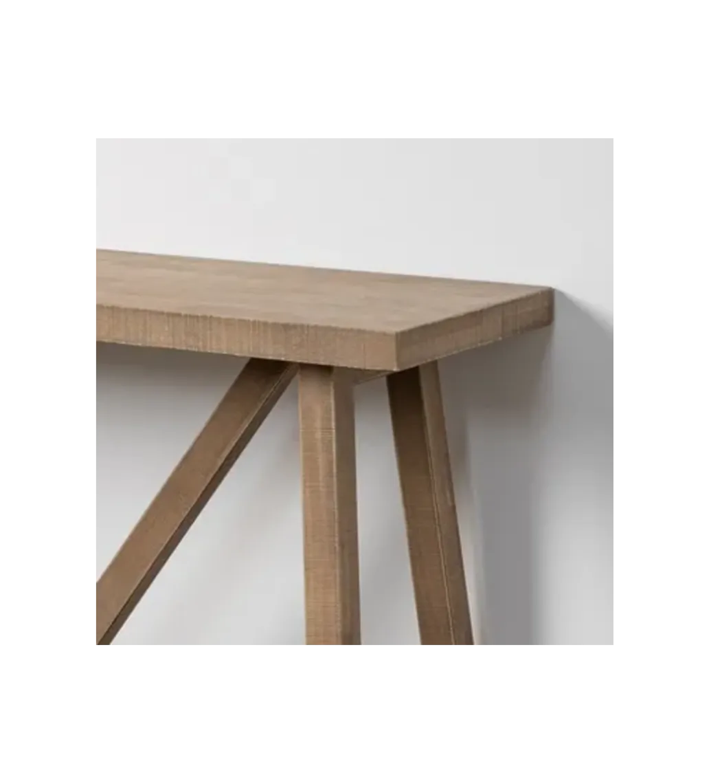 Zona-Design Konsola RUBBERY 140 cm drewno kauczuk naturalne