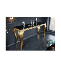 Invicta Interior Konsola TRENTINO Modern Barock 140 cm czarna