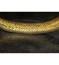 Invicta Interior Konsola WILDLIFE SNAKE 115 cm czarny marmur złota