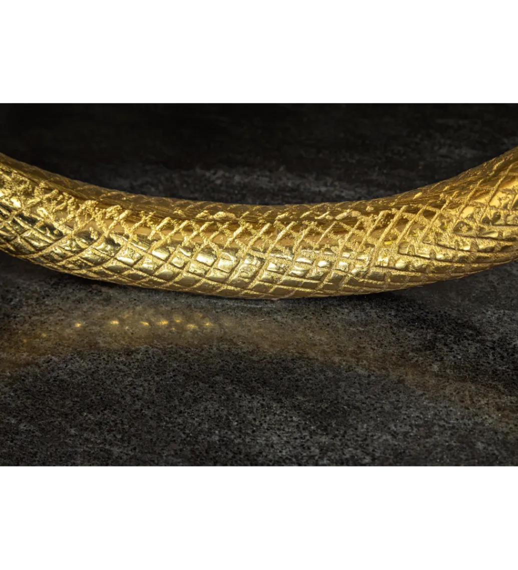 Invicta Interior Konsola WILDLIFE SNAKE 115 cm czarny marmur złota