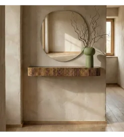 Zona-Design Konsola wisząca ZIARAN 75 cm drewno mango