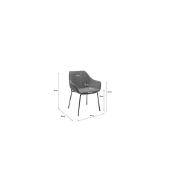 KARE Krzesło AVIGNON 80 cm zielone