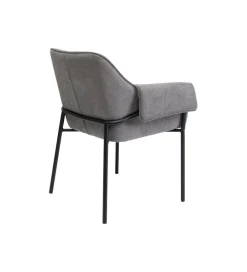 KARE Krzesło BESS 83 cm bouclé szary