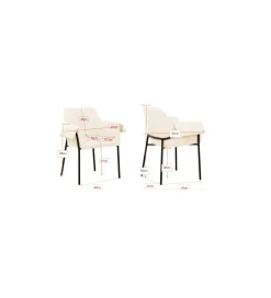 KARE Krzesło BESS 83 cm bouclé szary