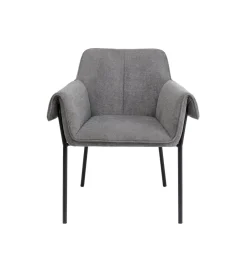 KARE Krzesło BESS 83 cm bouclé szary