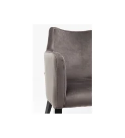 KARE Krzesło BLACK MODE 87 cm welwet szary