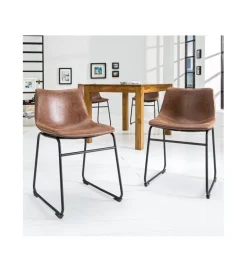 Invicta Interior - przedsprzedaż Krzesło Django Vintage brązowe