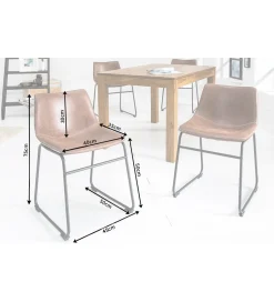 Invicta Interior - przedsprzedaż Krzesło Django Vintage brązowe