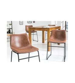 Invicta Interior - przedsprzedaż Krzesło Django Vintage brązowe