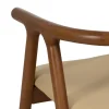 Zona-Design Krzesło EMYLY 76 cm kremowo brązowy