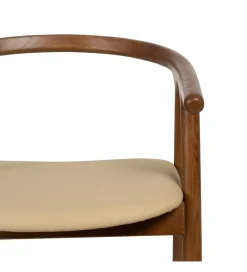 Zona-Design Krzesło EMYLY 76 cm kremowo brązowy