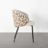 Zona-Design Krzesło ESTAMPADO 74 cm biała ochra