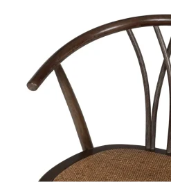 Zona-Design Krzesło GEKORI czekoladowe ratan drewno buk