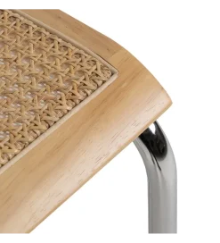 Zona-Design Krzesło GIVM z podłokietnikami naturalne ratan drewno kauczuk