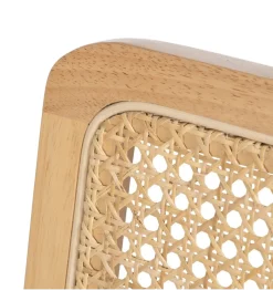 Zona-Design Krzesło GIVM z podłokietnikami naturalne ratan drewno kauczuk