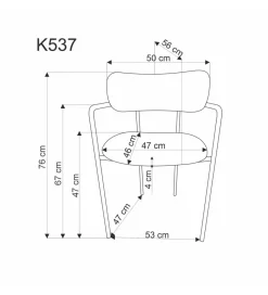 Halmar Krzesło GIZEL z podłokietnikami kremowe