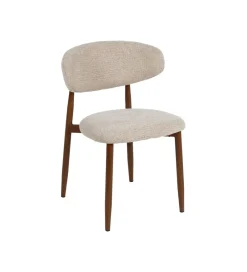 Zona-Design Krzesło HYUN tapicerowane brązowe