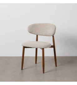 Zona-Design Krzesło HYUN tapicerowane brązowe