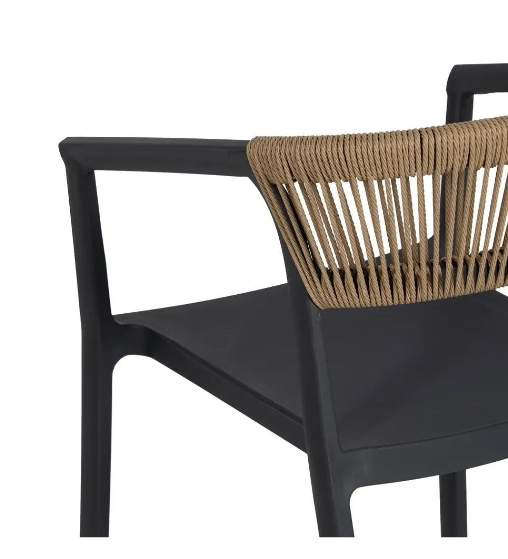 Zona-Design Krzesło IVERN antracytowy