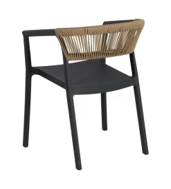 Zona-Design Krzesło IVERN antracytowy