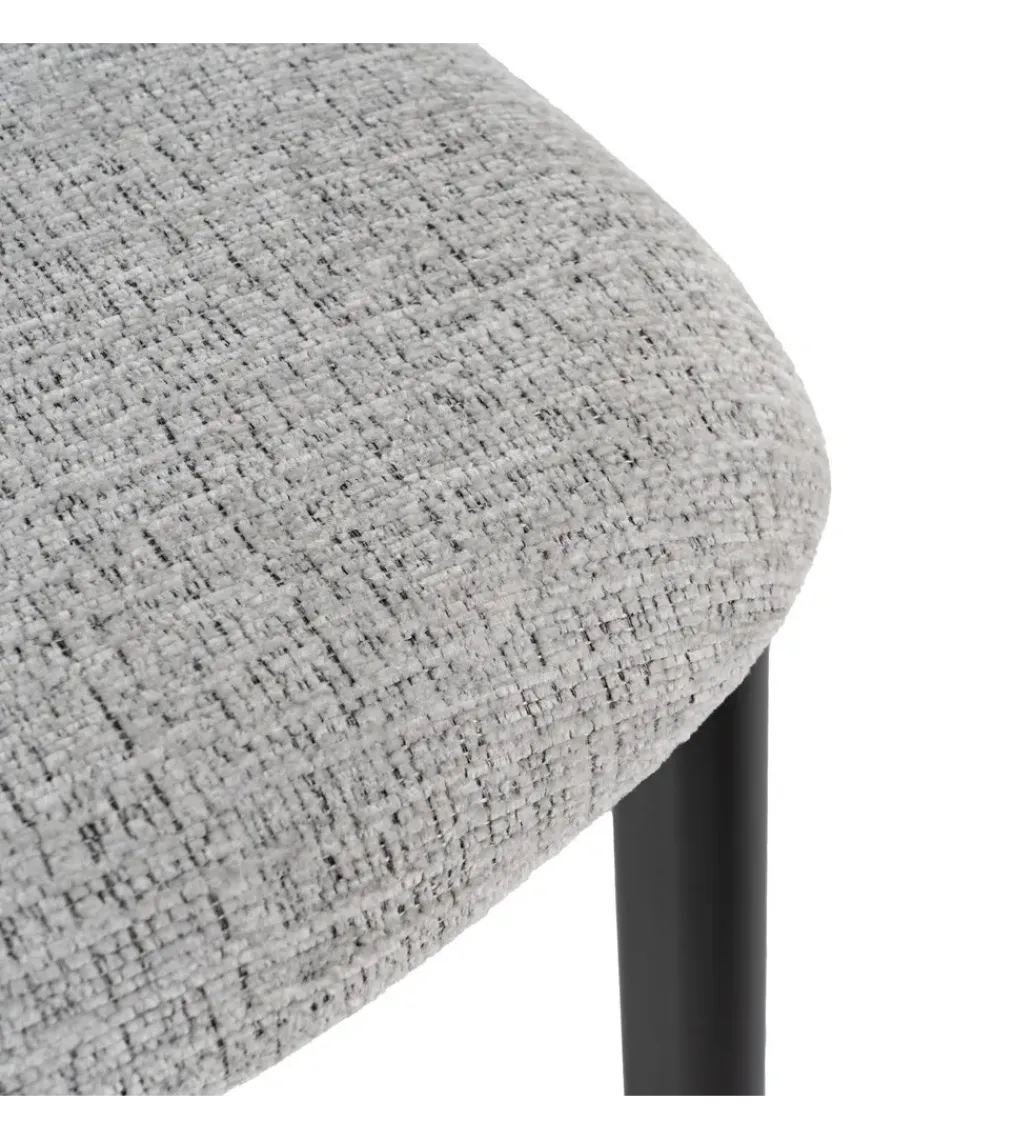 Zona-Design Krzesło JERC tapicerowane czarne