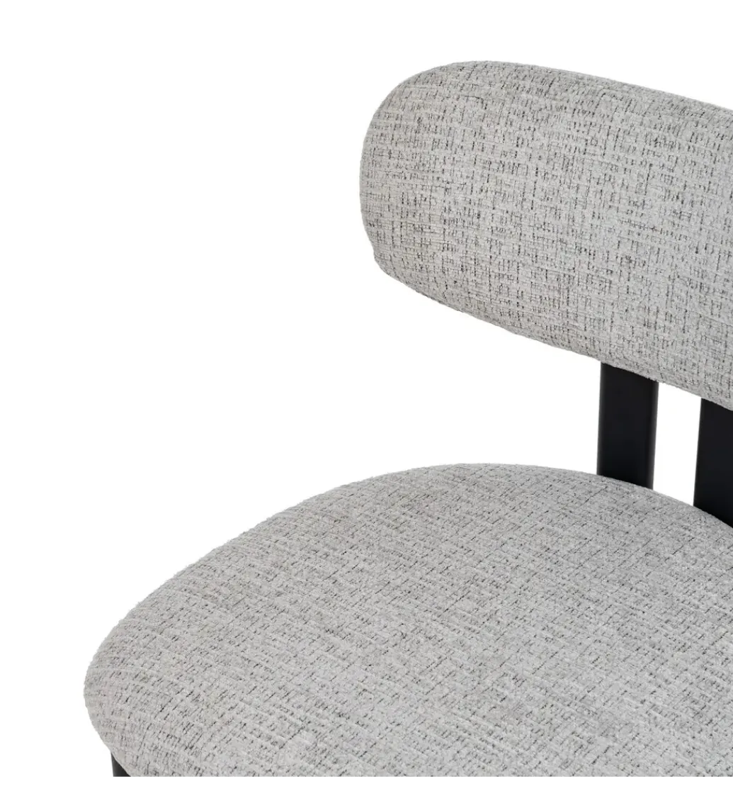 Zona-Design Krzesło JERC tapicerowane czarne