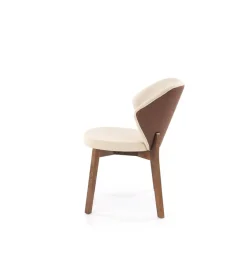 Halmar Krzesło K583 81 cm beżowe orzechowe