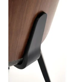 Halmar Krzesło K563 77 cm orzechowy popielaty czarny