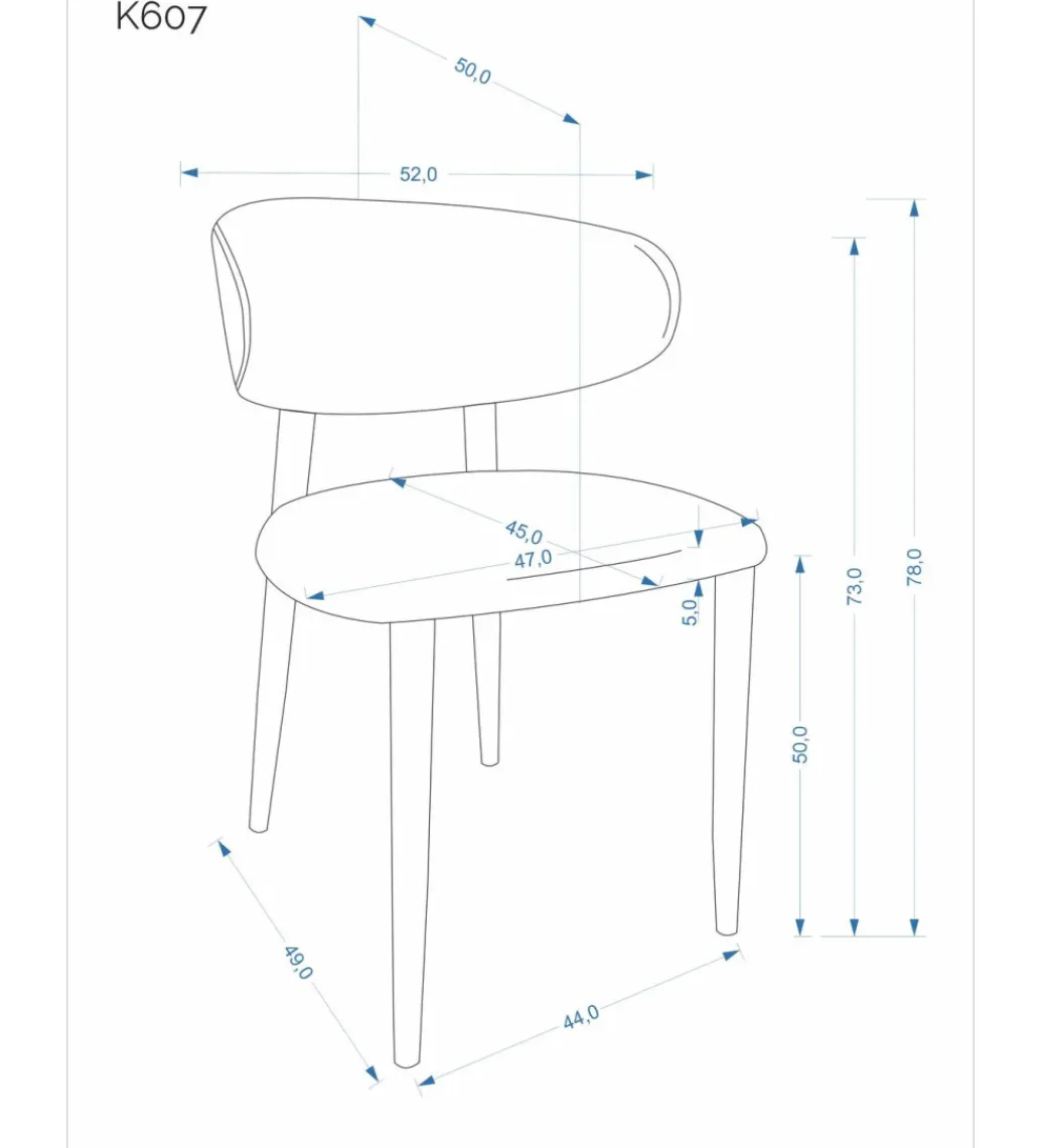 Halmar Krzesło K607CS 78 cm beżowe
