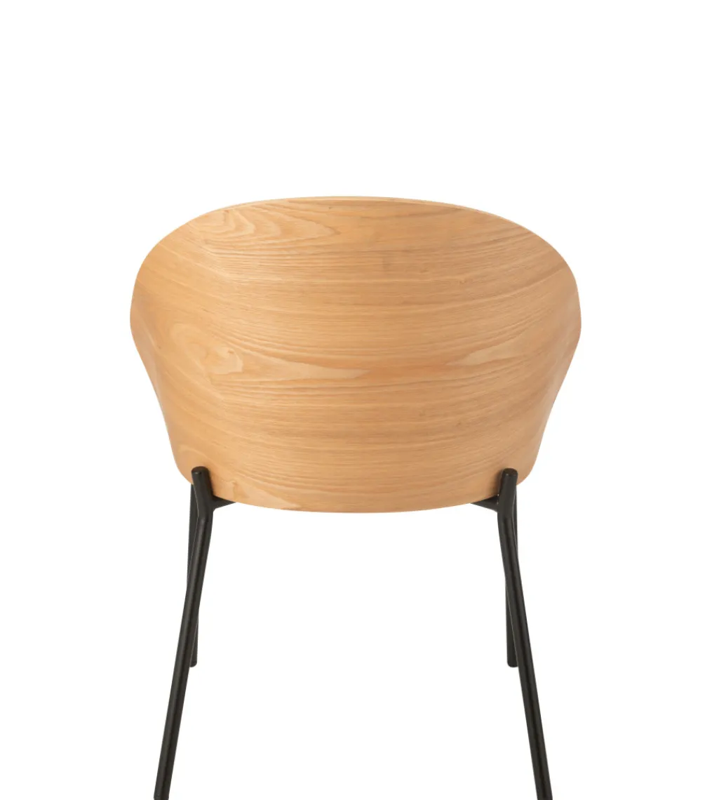 J-Line Krzesło LONEPLY 75 cm naturalne beżowe