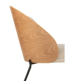 J-Line Krzesło LONEPLY 82 cm naturalne beżowe