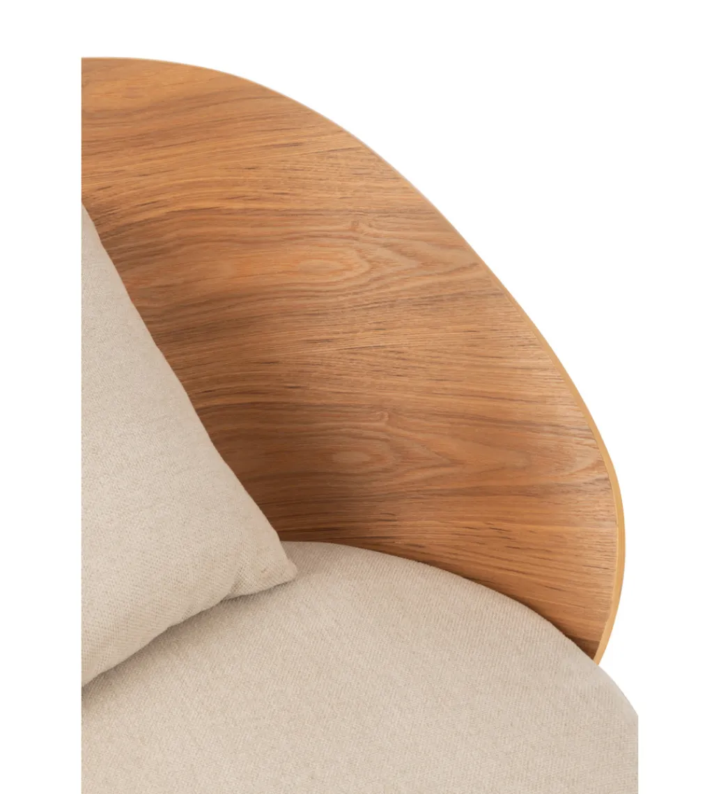 J-Line Krzesło LONEPLY 82 cm naturalne beżowe