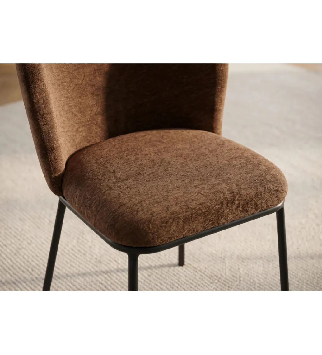 Invicta Interior Krzesło LYON 75 cm brązowe