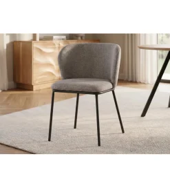 Invicta Interior Krzesło LYON 75 cm szaro beżowe
