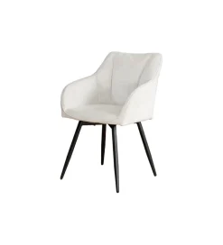 Invicta Interior Krzesło obrotowe AVIGNON chenille beige czarne nogi