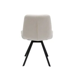 KARE Krzesło obrotowe BARON 88 cm kremowe