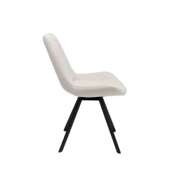KARE Krzesło obrotowe BARON 88 cm kremowe