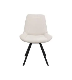 KARE Krzesło obrotowe BARON 88 cm kremowe