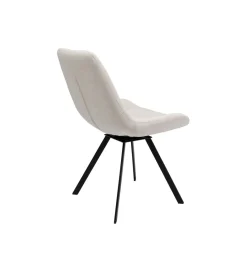KARE Krzesło obrotowe BARON 88 cm kremowe