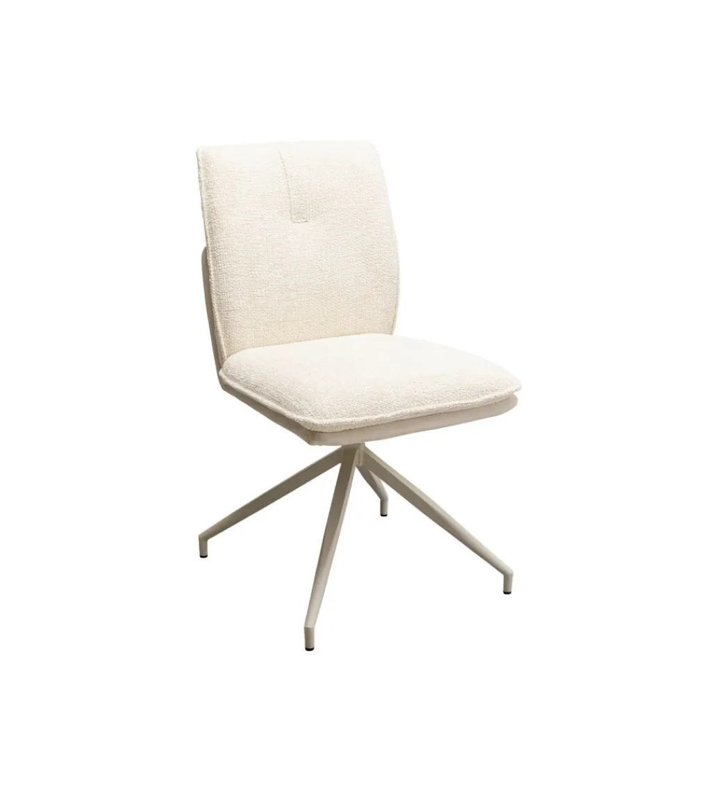 KARE Krzesło obrotowe HILLA białe