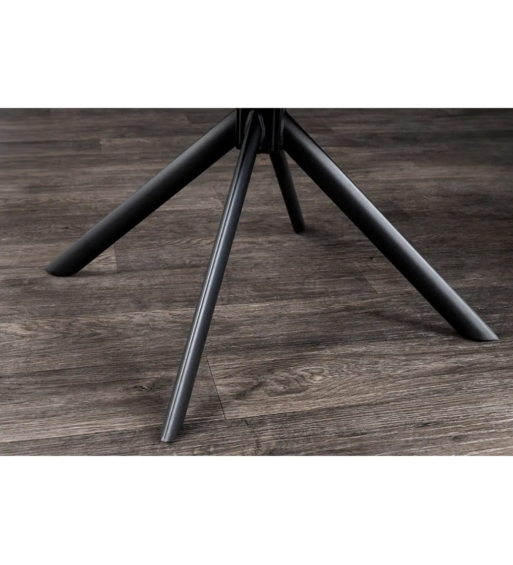 Invicta Interior Krzesło obrotowe PAPILLON 83 cm 180 stopni champagne beżowe