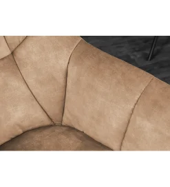 Invicta Interior Krzesło obrotowe PAPILLON 83 cm 180 stopni champagne beżowe