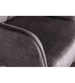 Invicta Interior Krzesło obrotowe PROMETHEUS 88 cm 180 stopni welwet grafitowe