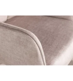 Invicta Interior Krzesło obrotowe PROMETHEUS 88 cm 180 stopni welwet beżowe